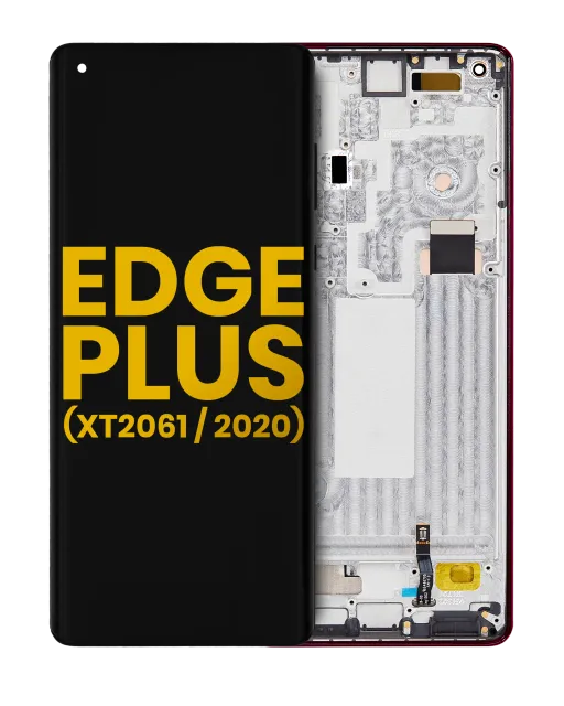 OLED displej s rámečkem pro Motorola Moto Edge Plus (XT2061 / 2020) (repasovaný) (Smokey Sangria)