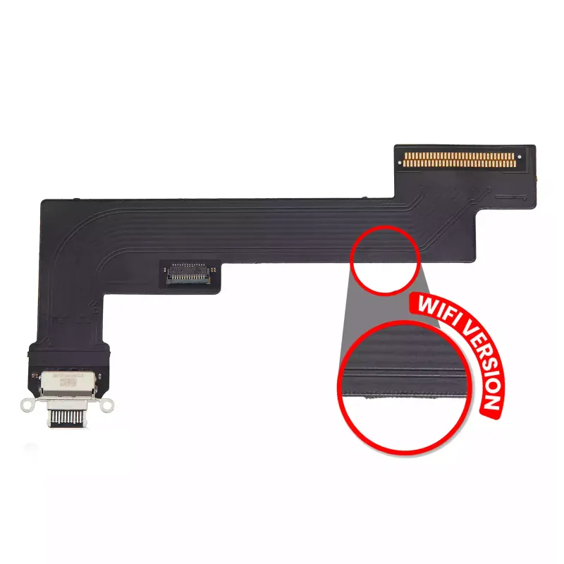 Flex kabel nabíjecího konektoru pro iPad Air 5 (jen WiFi) (Aftermarket Plus) (vesmírně šedá)