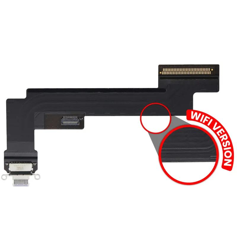 Flex kabel nabíjecího konektoru pro iPad Air 5 (jen WiFi) (Premium) (fialová)