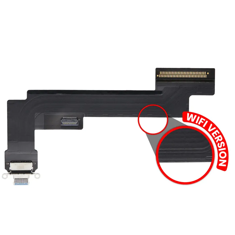Flex kabel nabíjecího konektoru pro iPad Air 5 (jen WiFi) (Premium) (modrá)