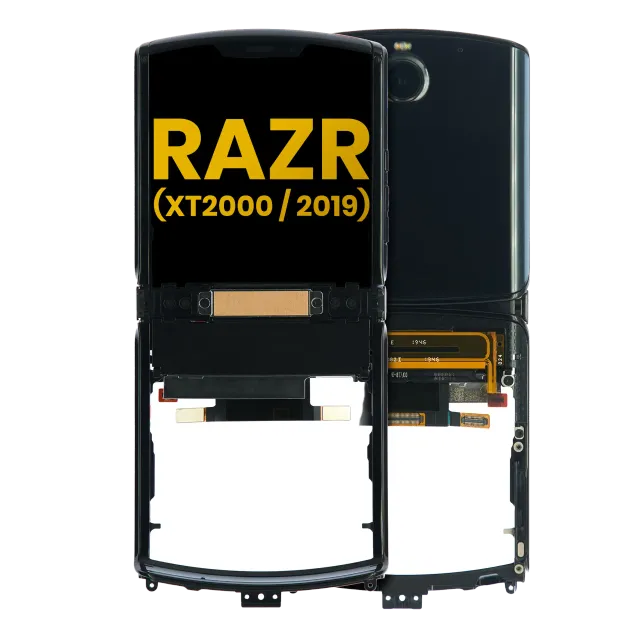 Vnější OLED s rámečkem pro Motorola Razr (XT2000 / 2019) (repasovaný) (Noir Black)