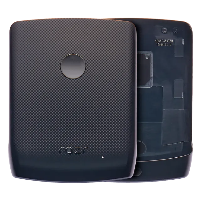 Zadní sklo pro Motorola Razr (XT2000-1 / 2019) (Noir Black)