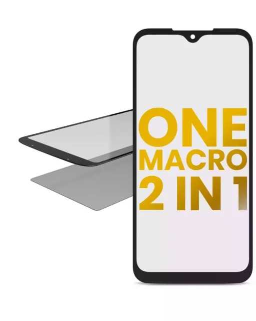 2v1 přední sklo s OCA (předinstalováno) pro Motorola One Macro (XT2016 / 2019)