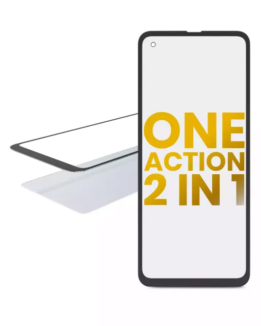 2v1 přední sklo s OCA (předinstalováno) pro Motorola One Action (XT2013 / 2019)