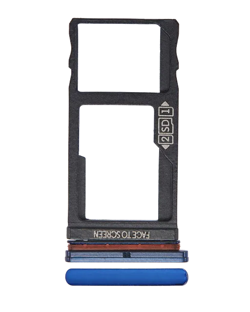 SIM šuplík (dvě SIM) pro Motorola One Vision (XT1970 / 2019) / P50 (XT1970 / 2019) (modrá)