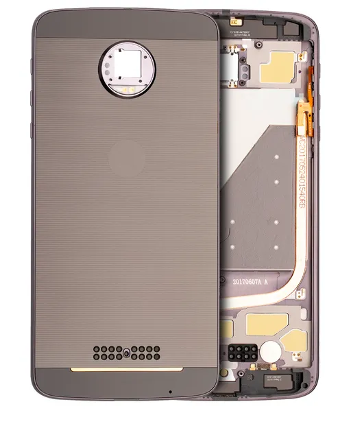 Zadní kryt (housing) pro Motorola Moto Z Droid (XT1650-01 / 2016) (originál OEM) (černá / šedá)