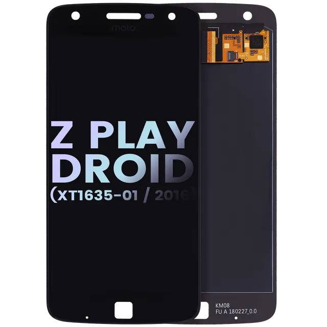 LCD displej bez rámečku pro Motorola Moto Z Play Droid (XT1635-01 / 2016) (originál OEM) (černá)