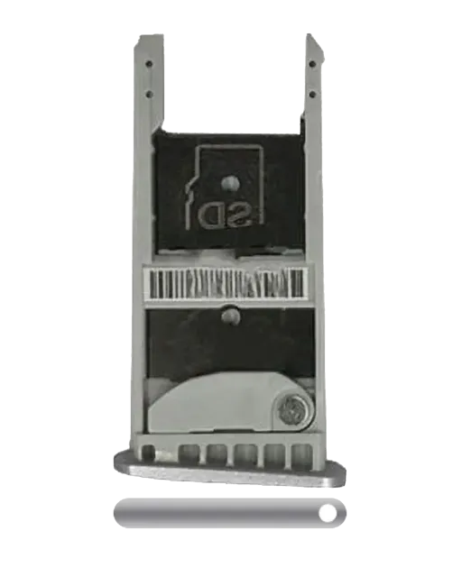 SIM šuplík pro Motorola Moto Z Play Droid (XT1635 / 2016) (stříbrná)