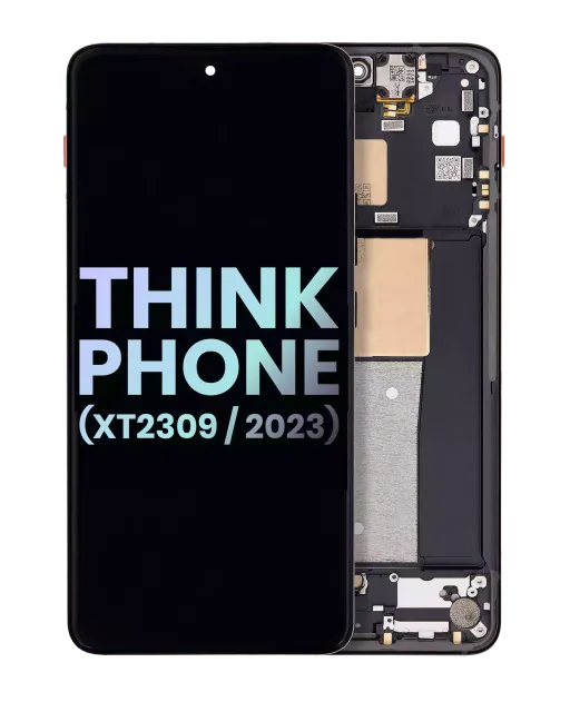OLED displej s rámečkem pro Motorola ThinkPhone (XT2309 / 2023) (originál OEM) (Carbon Black)