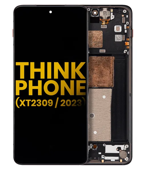 OLED displej s rámečkem pro Motorola Moto ThinkPhone (XT2309 / 2023) (repasovaný) (Carbon Black)