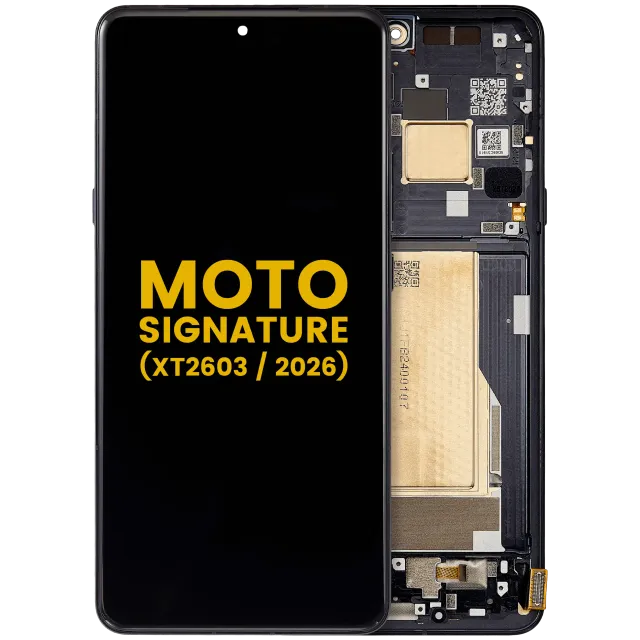 OLED displej s rámečkem pro Motorola Moto Signature (XT2603/ 2026) (repasovaný) (Carbon)