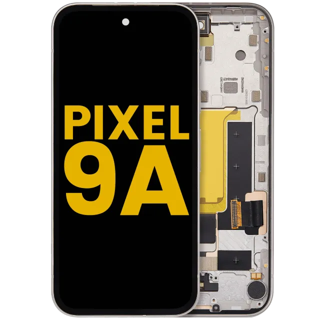 OLED displej s rám compatible (With Fingerprint Sensor) pro Google Pixel 9A (repasovaný) (Porcelain)