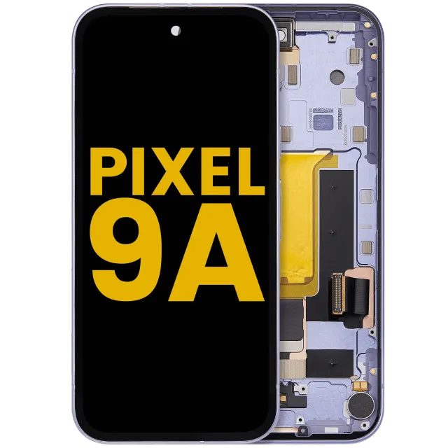 OLED displej s rám compatible (With Fingerprint Sensor) pro Google Pixel 9A (repasovaný) (Iris)