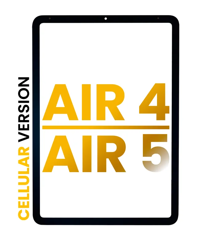 Přední sklo pro iPad Air 4 (2020) / iPad Air 5 (2022) (verze Cellular) (nutné oddělení skla) (Premium) (všechny barvy)