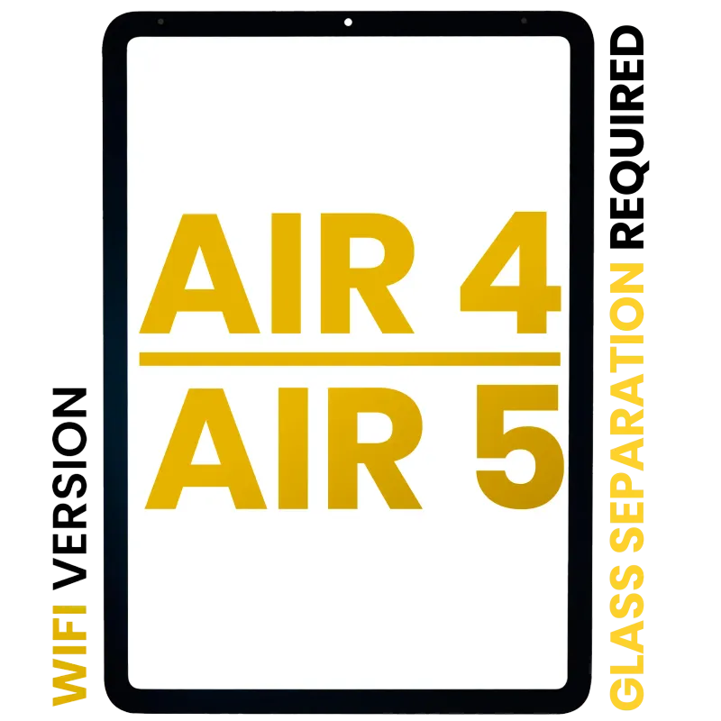 Přední sklo pro iPad Air 4 / iPad Air 5 (nutné oddělení skla) (Premium) (jen WiFi) (všechny barvy)