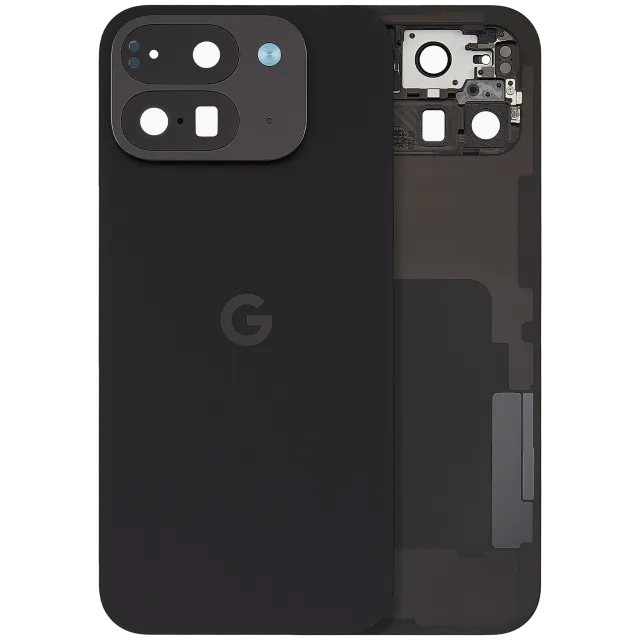Zadní sklo pro Google Pixel 9 Pro Fold (originál z vyřazeného zařízení, stav A) (Obsidian)
