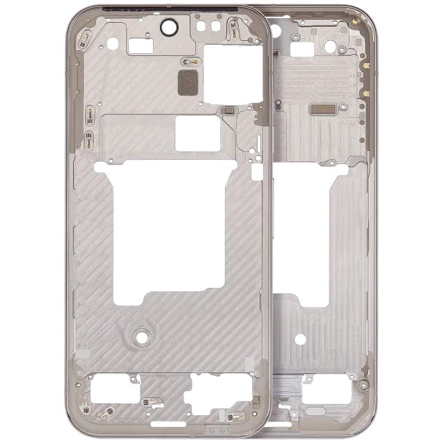 Střední rám (housing) pro Google Pixel 9 Pro (US verze) (Porcelain)