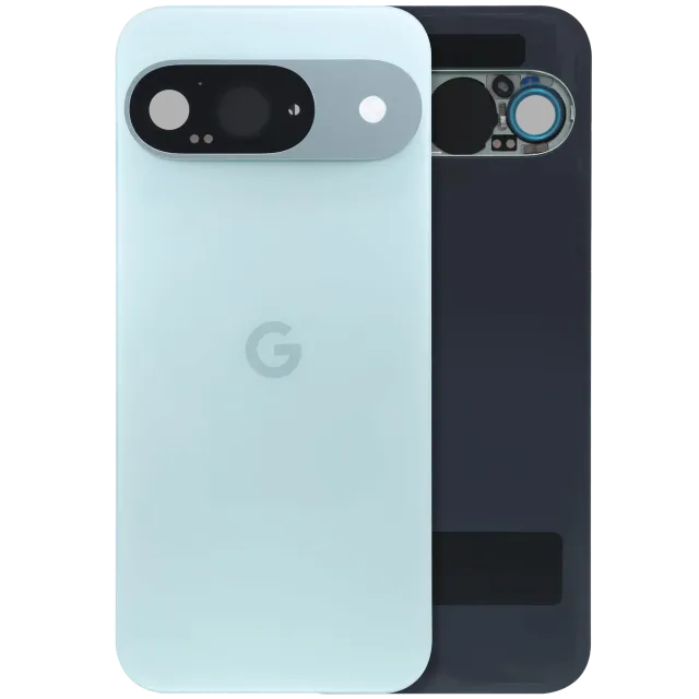 Zadní sklo se sklíčkem kamery pro Google Pixel 9 (originál z vyřazeného zařízení, stav A) (Wintergreen)