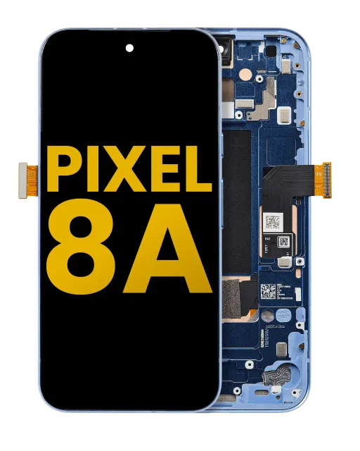 OLED displej s rámečkem (With Fingerprint Sensor) pro Google Pixel 8A (repasovaný) (Bay)
