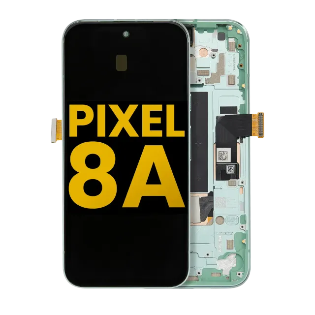 OLED displej s rámečkem (With Fingerprint Sensor) pro Google Pixel 8A (repasovaný) (Aloe)