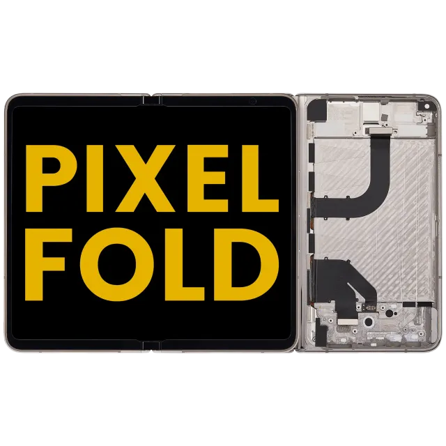 Built-In OLED displej (Main Screen) (With Mid-Frame) pro Google Pixel Fold (US and International Versions) (repasovaný) (Porcelain)