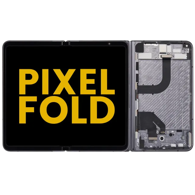 Vnitřní hlavní OLED s rámečkem pro Google Pixel Fold (repasovaný) (Obsidian Black)