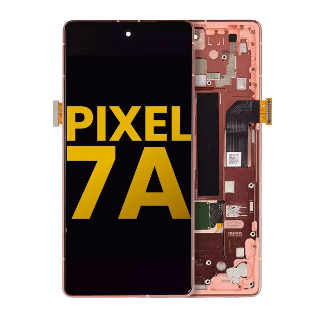 OLED displej s rámečkem (With Fingerprint Sensor) pro Google Pixel 7a 5G (repasovaný) (korálová)
