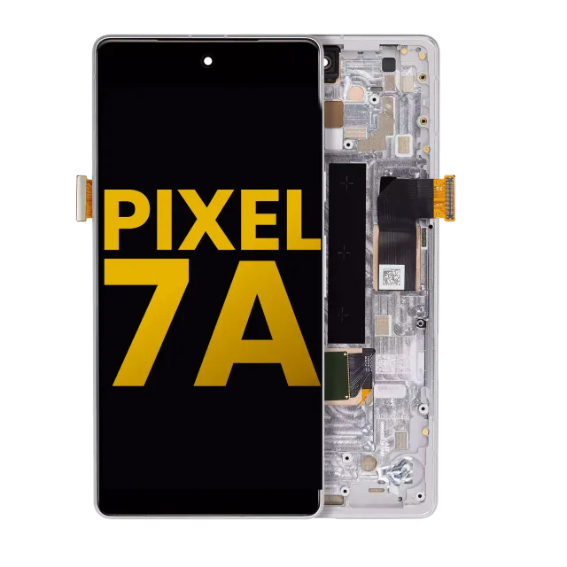 OLED displej s rámečkem (With Fingerprint Sensor) pro Google Pixel 7a 5G (repasovaný) (Snow)