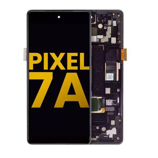 OLED displej s rámečkem (With Fingerprint Sensor) pro Google Pixel 7a 5G (repasovaný) (Charcoal)