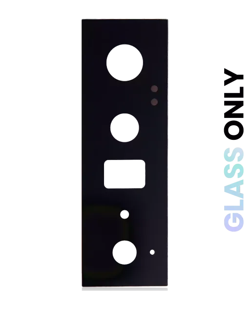 Sklíčko zadní kamery (jen sklo) s lepením pro Google Pixel 6 Pro (originál OEM) (Stormy Black)