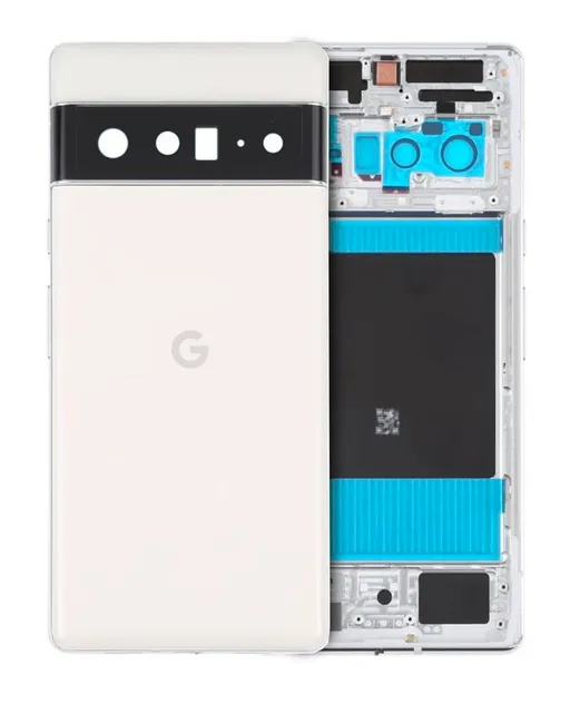 Zadní kryt (housing) pro Google Pixel 6 Pro (originál OEM) (Cloudy White)