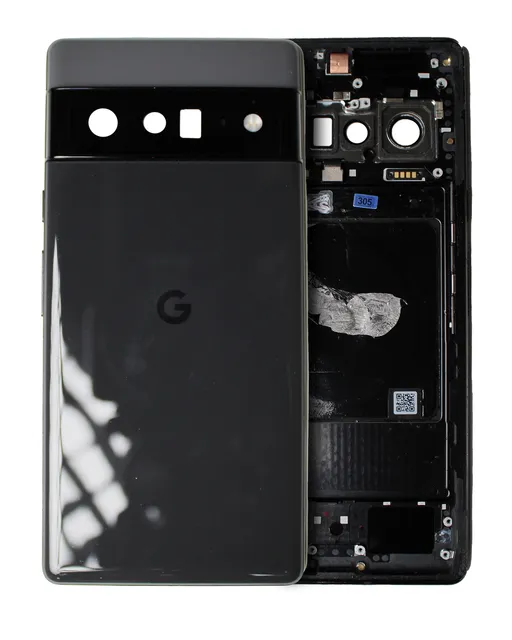 Zadní kryt (housing) pro Google Pixel 6 Pro (originál z vyřazeného zařízení, stav B/C) (Stormy Black)