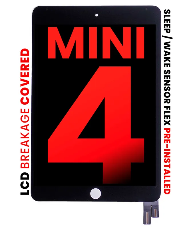 LCD displej s dotykovou vrstvou pro iPad mini 4 (Aftermarket Pro: XO7) (černá)