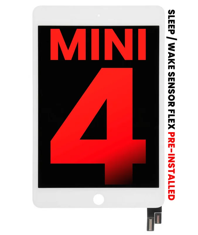 LCD displej s dotykovou vrstvou pro iPad mini 4 (Aftermarket Plus) (bílá)