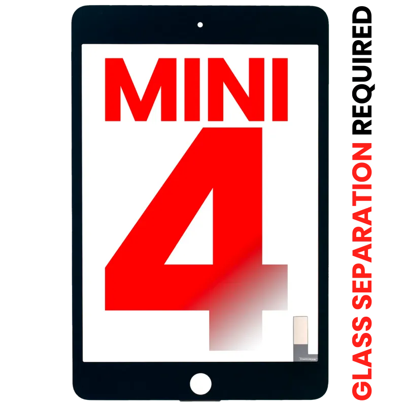 Dotyková vrstva (digitizér) pro iPad mini 4 (předinstalovaná OCA, nutné oddělení skla) (Aftermarket Plus) (černá)