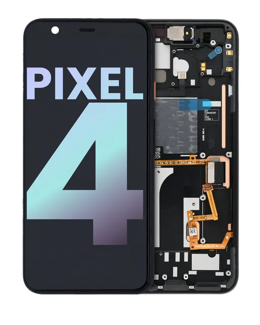 OLED displej s rámečkem pro Google Pixel 4 (originál OEM) (Oh So Orange Power Button)