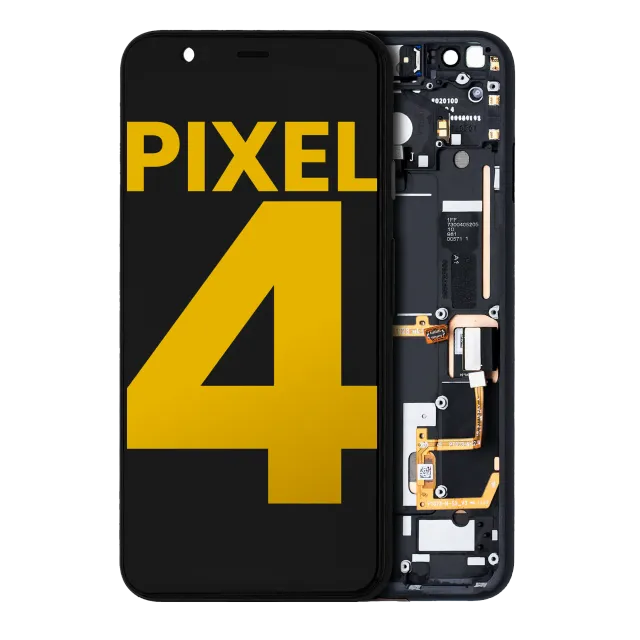 OLED displej s rámečkem pro Google Pixel 4 (repasovaný) (Pink Power Button)