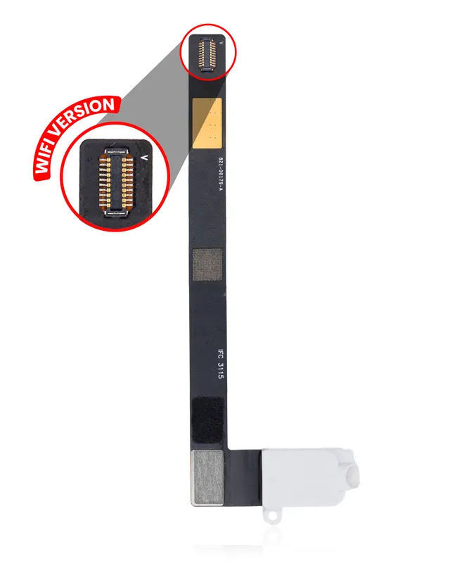 Sluchátkový konektor s flex kabelem pro iPad mini 4 (jen WiFi) (bílá)