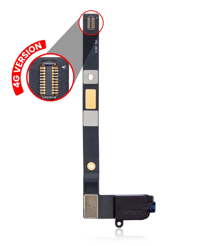 Sluchátkový konektor s flex kabelem pro iPad mini 4 (verze Cellular) (černá)