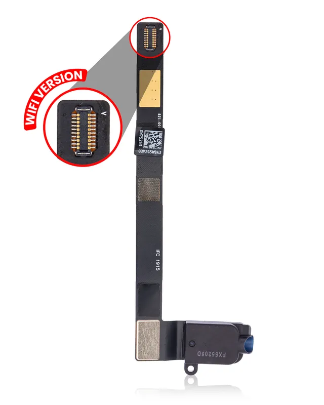 Sluchátkový konektor s flex kabelem pro iPad mini 4 (jen WiFi) (černá)