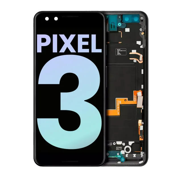 OLED displej s rámečkem pro Google Pixel 3 (originál OEM) (Just Black)