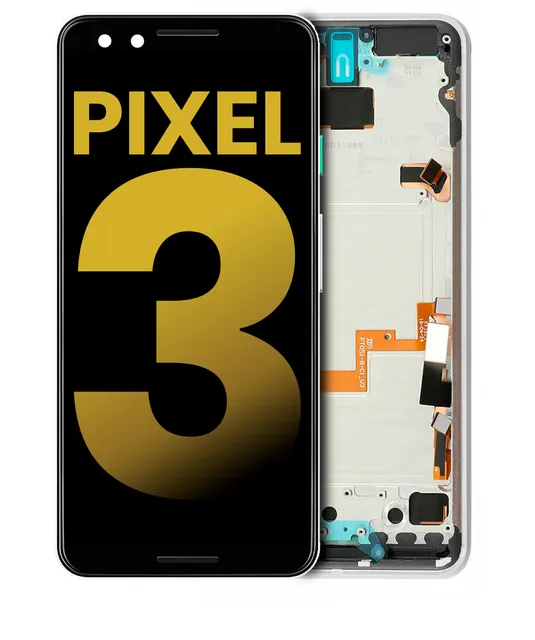 OLED displej s rámečkem pro Google Pixel 3 (repasovaný) (Clearly White)