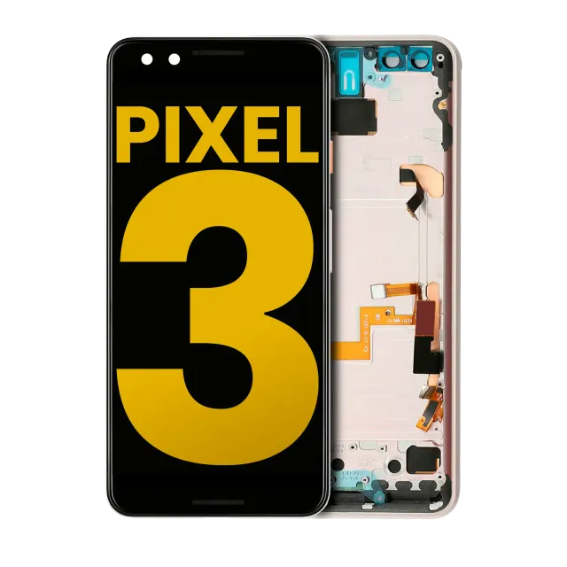 OLED displej s rámečkem pro Google Pixel 3 (repasovaný) (růžová)