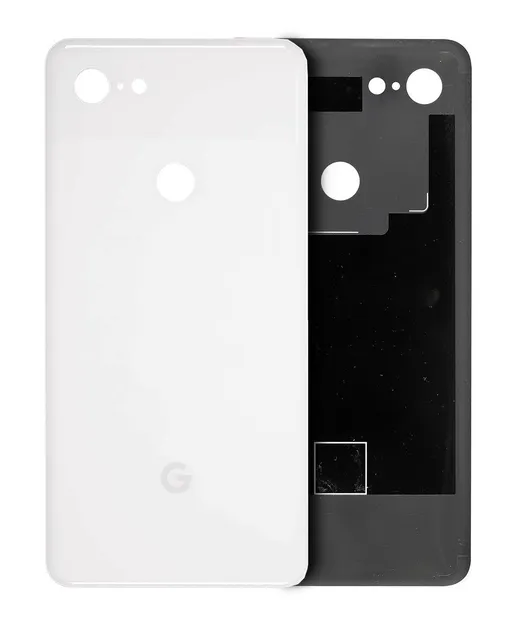 Zadní sklo pro Google Pixel 3 (originál OEM) (Clearly White)