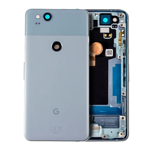 Zadní kryt (housing) s drobnými součástkami (předinstalováno) pro Google Pixel 2 (originál OEM) (Kinda Blue)