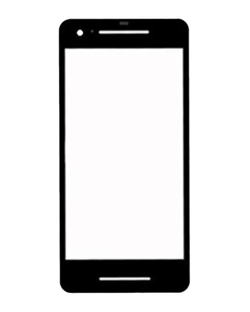 Přední sklo pro Google Pixel 2 (černá)