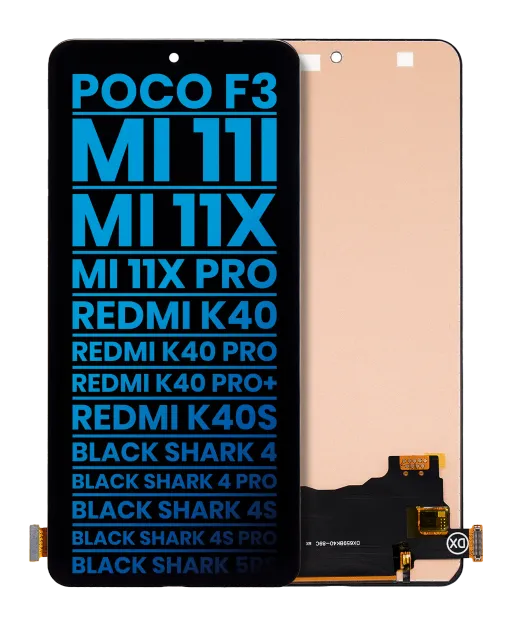 LCD displej bez rámečku pro Xiaomi Poco F3 / MI 11i / MI 11X / MI 11X Pro / Redmi K40 / K40 Pro / K40 Pro+ / K40S / Black Shark 4 / Black Shark 4 Pro / Black Shark 4S / Black Shark 4S Pro / Black Shark 5RS (Aftermarket: Incell) (všechny barvy)