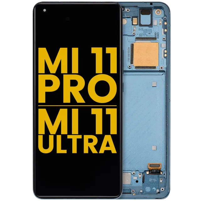 OLED displej s rámečkem pro Xiaomi Mi 11 Pro / Mi 11 Ultra (repasovaný) (zelená)