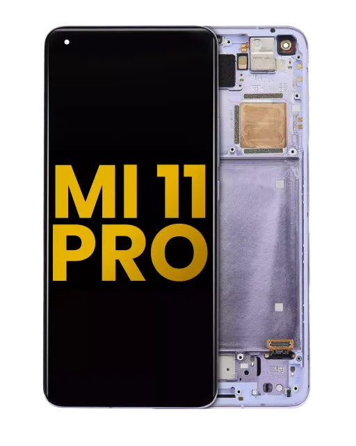 OLED displej s rámečkem pro Xiaomi Mi 11 Pro (repasovaný) (fialová)