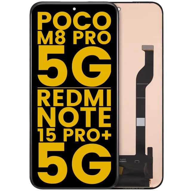 OLED displej bez rámečku pro Xiaomi Poco M8 Pro 5G / Redmi Note 15 Pro Plus 5G (repasovaný) (všechny barvy)